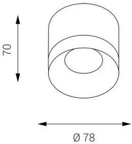 LED2 - LED Stropné svietidlo TINY LED/8W/230V biela