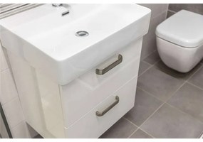 Mereo, Leny, kúpeľňová skrinka vysoká 33x25x170 cm, biela, pravá, MER-CN815