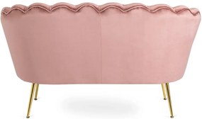 Vintino zamatová sedačka ZORAYA ružová