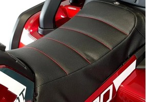 LEAN CARS Elektrická štvorkolka XMX607 červená lakovaná, LED svetlá, MP3
