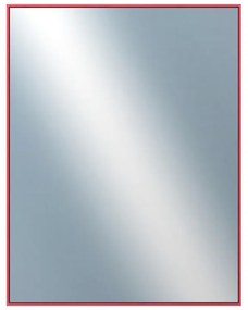DANTIK - Zrkadlo v rámu, rozmer s rámom 70x90 cm z lišty Hliník červená m. (7002244)
