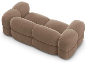 Hnedá zamatová pohovka 210 cm Loretto – Cosmopolitan Design