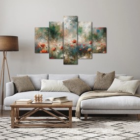 Obraz – Abstrakcia poľa s makmi (150x105 cm)