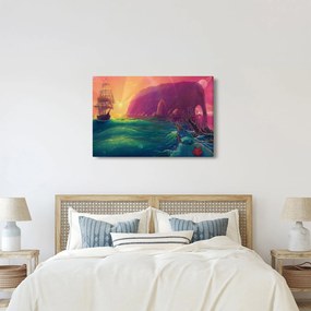 Obraz - Olejomaľba, Plavba do fantastickej ríše (90x60 cm)