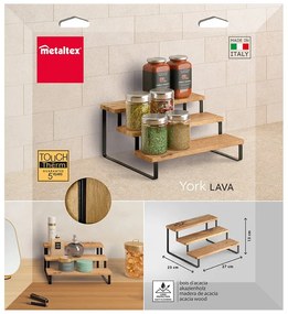 Drevený organizér na koreničky York – Metaltex