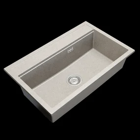 Gamma Advance, 1-komorový granitový drez 805x505x210 mm, béžová, GMA-ZLE000116