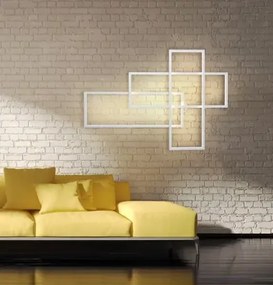 LED nástenné svietidlo Quadratus biele