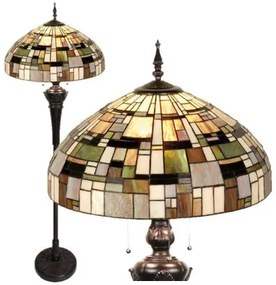 Luxury vitráž Tiffany lampa stojacia kolekcia JASPER Ø50*166
