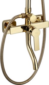 Rea Argus, sprchový set s vaňovou výlevkou, zlatá lesklá, REA-P7840