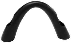 Bow Duo svietnik čierny 13 cm