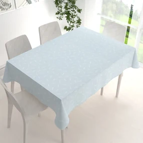 Biante Dekoračný obdĺžnikový obrus PM-063 Konfety na pastelovo modrosivom 140x220 cm