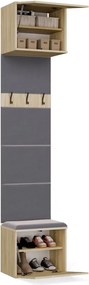 Předsíňová stěna HAGA 1W 50 cm dub Sonoma
