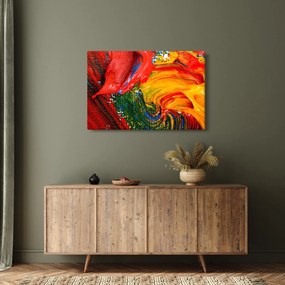 Obraz - Modrenie abstrakcie štetcom (90x60 cm)