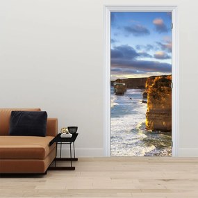 Fototapeta na dvere - Morské útesy (95x205cm)