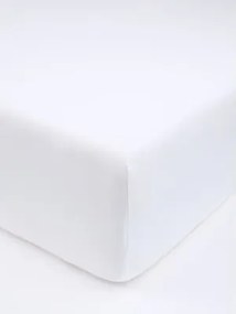 Jersey plachta s elastanom Deluxe 180 × 200 cm – biela
