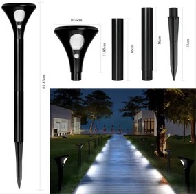 Immax 08502L - LED Solárna lampa so senzorom LED/1W/3,7V 6000K IP65