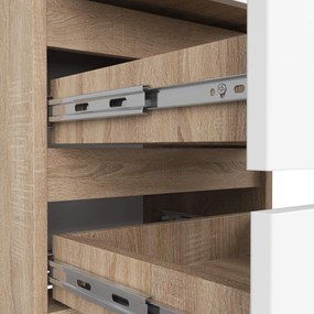 Komoda CL3 40 cm dub sonoma/bílá