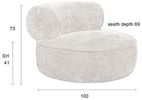 Béžové kreslo Tilbury – Dutchbone