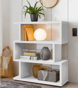 Regál Bocelli, výška 116 cm, biely%