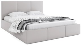 Čalúnená posteľ (výklopná) HILTON 160x200cm SIVÁ