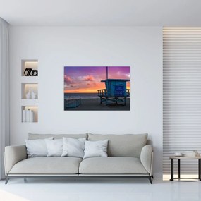 Obraz z pláže Santa Monica (90x60 cm)