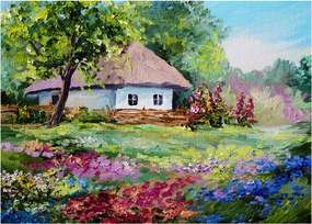 Obraz - Chalupa (70x50 cm)