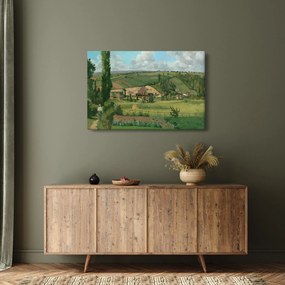 Obraz - Camille Pissarro, Landscape at Les Pâtis, Pontoise, reprodukcia (90x60 cm)