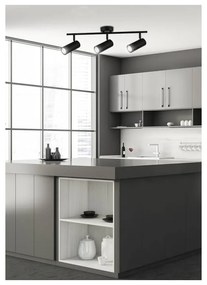 Čierne kovové bodové svietidlo 9x56 cm Colly – Candellux Lighting