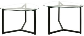 Súprava konferenčných stolíkov Bellisimo Black, 2 ks