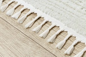 Koberec SEVILLA AC53B pruhy biely, Maroko, Shaggy