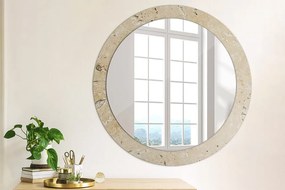 Okrúhle ozdobné zrkadlo na stenu Prírodný kameň fi 80 cm