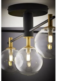 Jupiter 2035 - Prisadený luster FIGARO 5xG9/10W/230V čierna/zlatá/béžová/číra