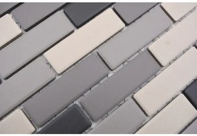 Keramická mozaika BR 555 čierna/sivá/béžová mix 29 x 29,5 cm