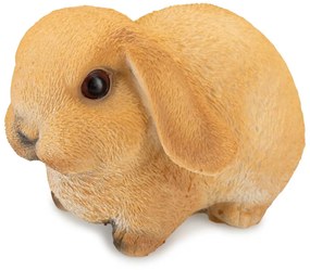 Záhradná figúrka z polyresinu Bunny, 16 cm, hnedá