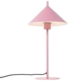 Dizajnová stolová lampa ružová - Triangolo
