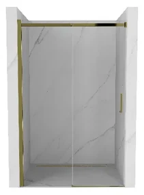 Mexen OMEGA posuvné sprchové dvere do otvoru 100 cm, zlatá-transparentná, 825-100-000-50-00