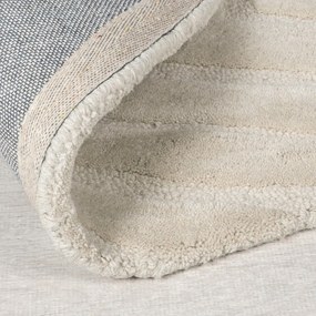 Krémový ručne tkaný vlnený okrúhly koberec ø 160 cm Mesmerise Natural – Flair Rugs