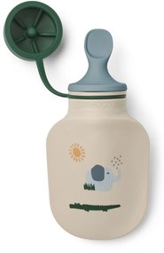 LIEWOOD Silikonová fľaša na smoothie Lizzie Safari Sandy mix – set 2 ks