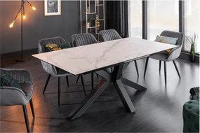 Rozkladací jedálenský stôl Eternity 41218 180/225x90cm Ceramik white marble  - Komfort-nábytok