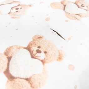 Zateplená zavinovačka do autosedačky New Baby Love Teddy Bear beige