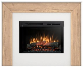 Elektrický krb Zuni 26 biely/dub