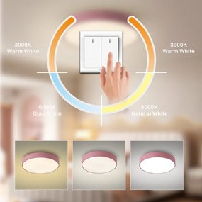 Brilagi - LED stropné svietidlo POOL LED/60W/230V 3000/4000/6000K 50 cm ružová