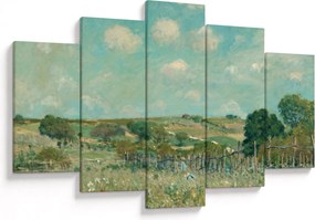 Obraz - Alfred Sisley, Meadow, reprodukcia (150x105 cm)