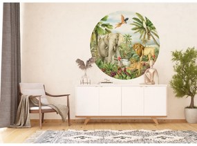 Kruhová fototapeta Jungle 125 x 125 cm, 2 diely