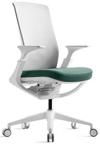 BESTUHL Kancelárska stolička ROLY WHITE zelená deep green