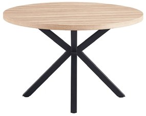 Kondela Jedálenský stôl, dub sonoma/čierna, priemer 120 cm, MEDOR