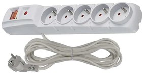 Emos P53876 5 zásuviek 5m