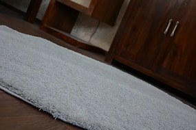 Koberec Micro fiber soft shaggy strieborný