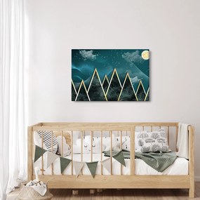Obraz - Spln nad zlatými horami (90x60 cm)