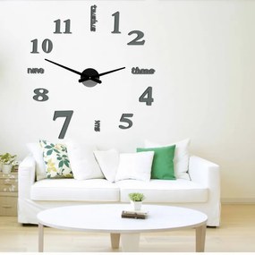 Moderné nalepovacie nástenné hodiny DIY | SENTOP 12P015 BEZ PENA BEZ PLECHU